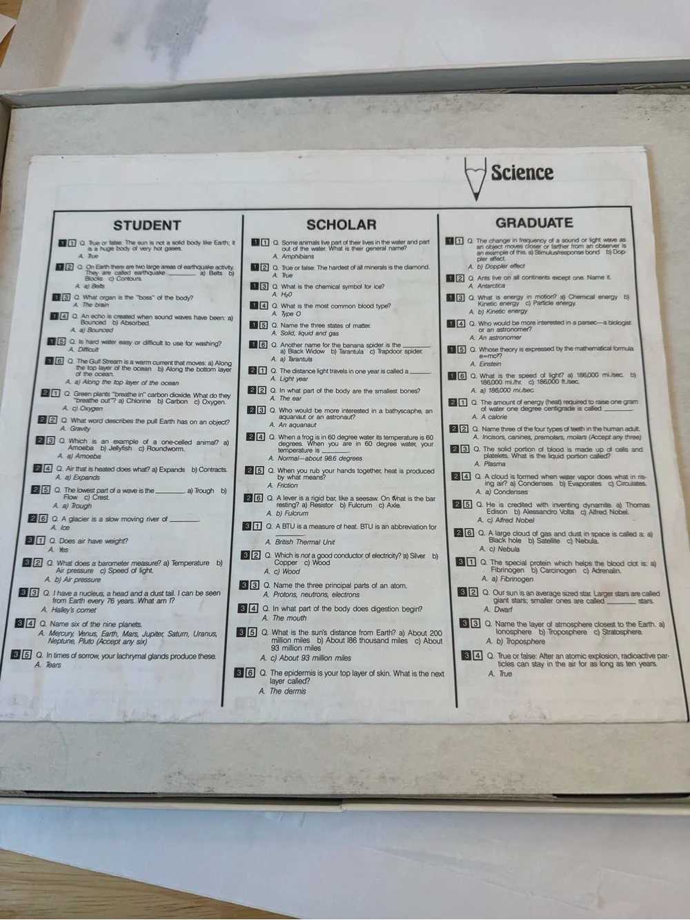 Go To The Head of the Class Deluxe Edition Board Game -complete excellent
